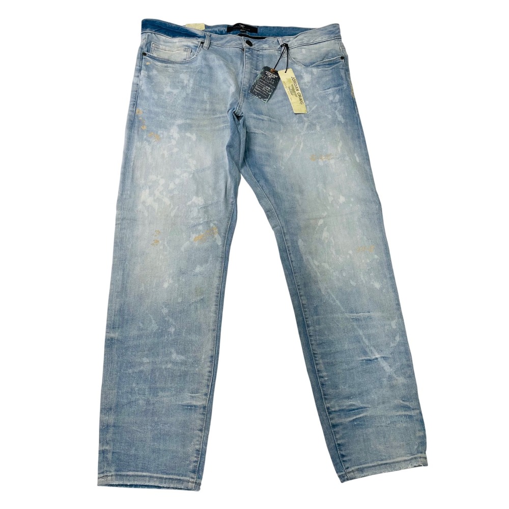 NWT Jordan Craig Legacy Edition Martin Jeans 42x32 Arctic Wash Paint Splatter